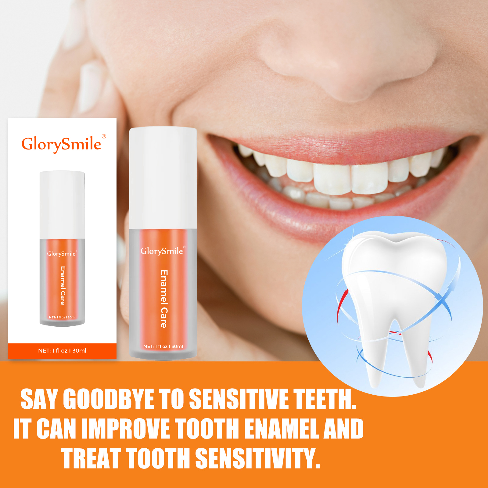 Glorysmile 30ml NHpro Enamel Care Toothpaste For Sensitive Teeth