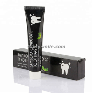 Wholesale 105g Activated Charcoal Fluoride Free Teeth Whitening Bamboo Toothpaste 