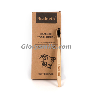 Wholesale 100% Eco-friendly Soft Bristle Bamboo Toothbrush Kit 4 Packs